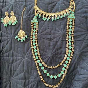 Indian Pakistani complete bridal wedding jewelry set